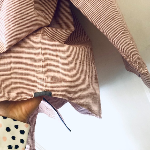 Flag & Anthem Long Sleeve Button Up Shirt Size XXL Short Untucked Striped Cotton - Picture 6 of 12